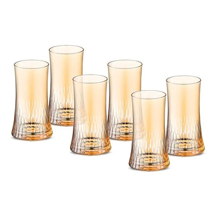 Jumbo Sandy Amber 6'lı Meşrubat Bardağı