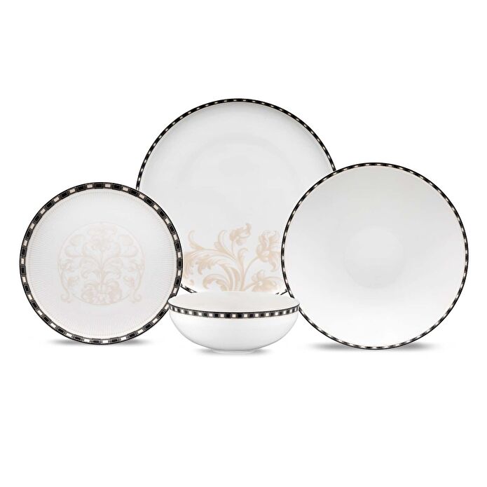 Jumbo New Baroque 24 Parça 6 Kişilik Yemek Takımı