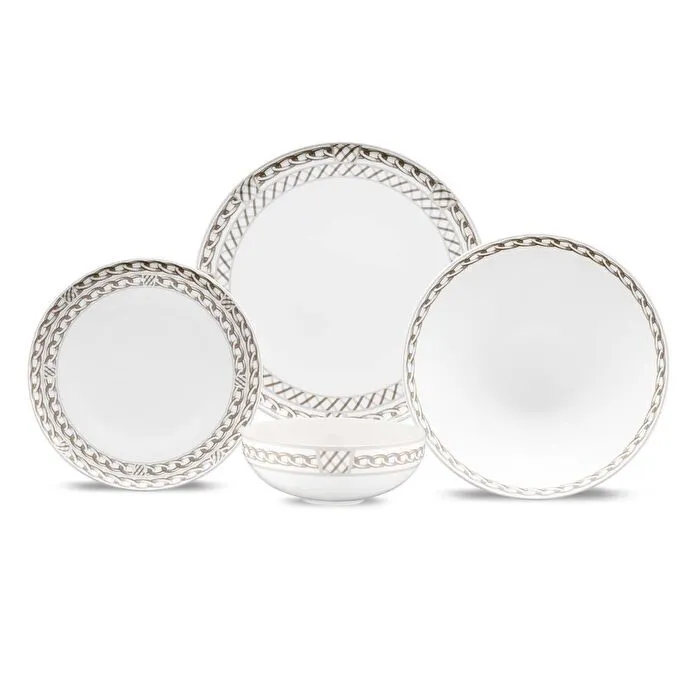 Jumbo Chains 24 Parça 6 Kişilik Yemek Takımı