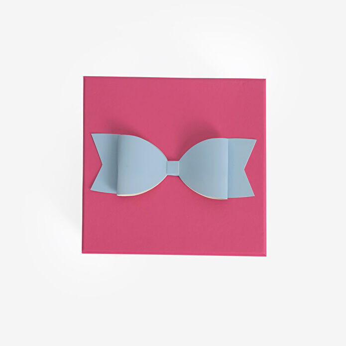 Flying Tiger Copenhagen Kiraz Desenli Küçük Mavi Kare Hediye Kutusu