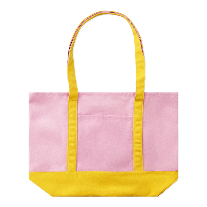 Flying Tiger Copenhagen Pembe Sarı Bez Çanta