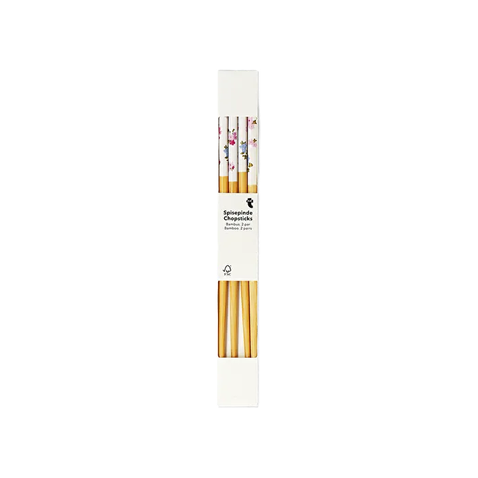 Flying Tiger Copenhagen 2'li Bahar Çiçekleri Desenli Bambu Chopstick