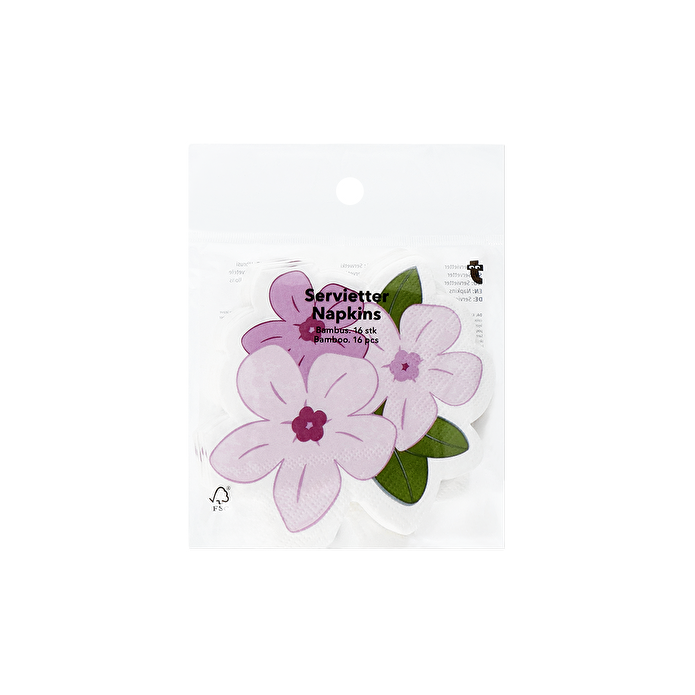 Flying Tiger Copenhagen 16'lı Pembe Çiçek Şeklinde Peçete