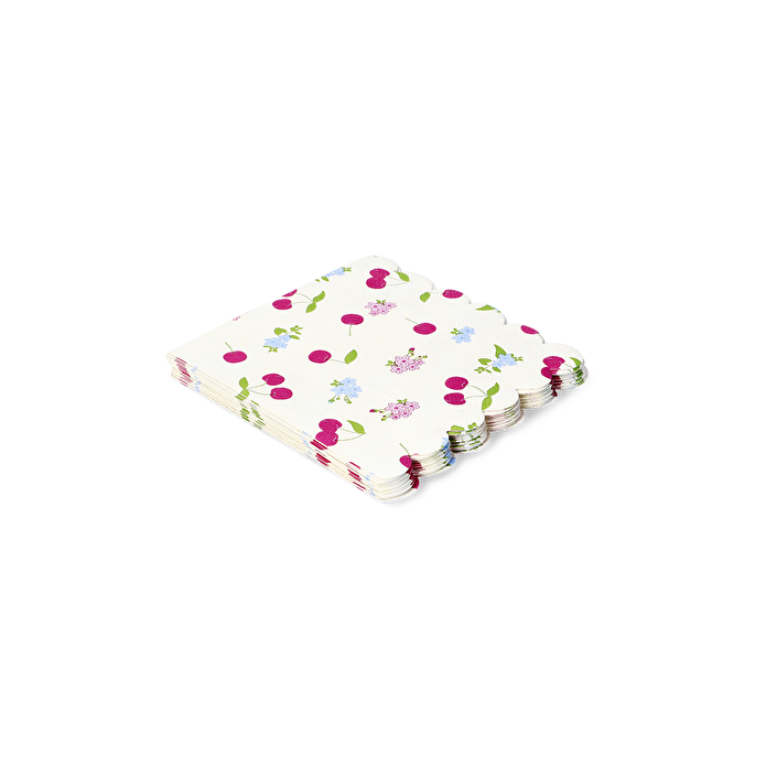 Flying Tiger Copenhagen 16'lı Kiraz Desenli Bej Peçete