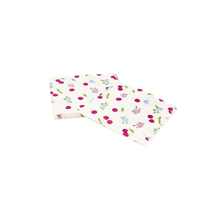 Flying Tiger Copenhagen 16'lı Kiraz Desenli Bej Peçete