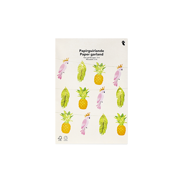 Flying Tiger Copenhagen Tropik Temalı Asılabilir Kağıt Süs