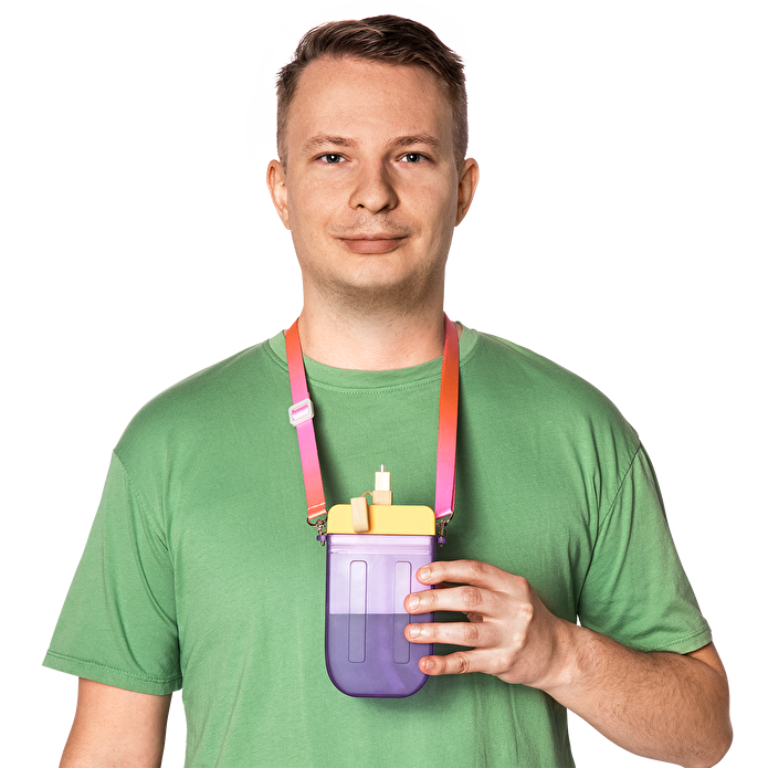 Flying Tiger Copenhagen Dondurma Şeklinde Askılı Su Matarası