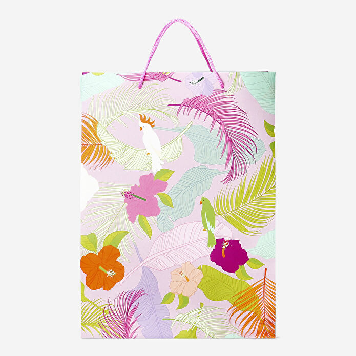 Flying Tiger Copenhagen Tropikal Yaprak Desenli Hediye Çantası