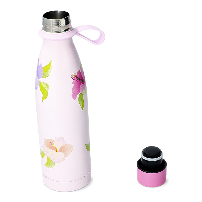 Flying Tiger Copenhagen Çiçek Desenli Yeşil Paslanmaz Çelik Matara