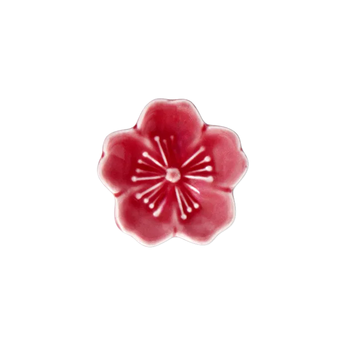 Flying Tiger Copenhagen Pembe Bahar Çiçeği Şeklinde Seramik Chopstick Tutucu