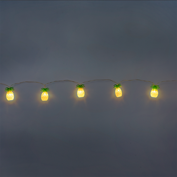 Flying Tiger Copenhagen Sarı Ananas Detaylı LED Işık Zinciri