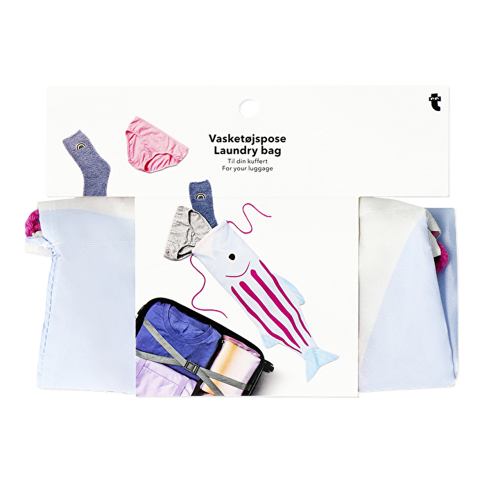 Flying Tiger Copenhagen Pembe Balık Şeklinde İpli Seyahat Torbası