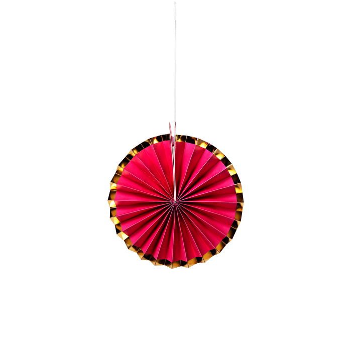 Flying Tiger Copenhagen 3'lü Pembe Rozet Şeklinde Parti Süsü