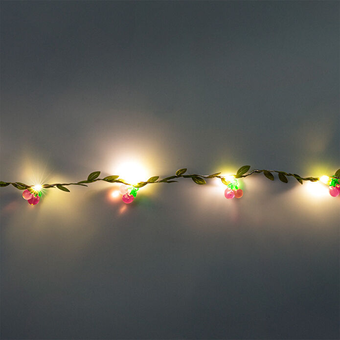 Flying Tiger Copenhagen Kırmızı Kiraz Detaylı LED Işık Zinciri