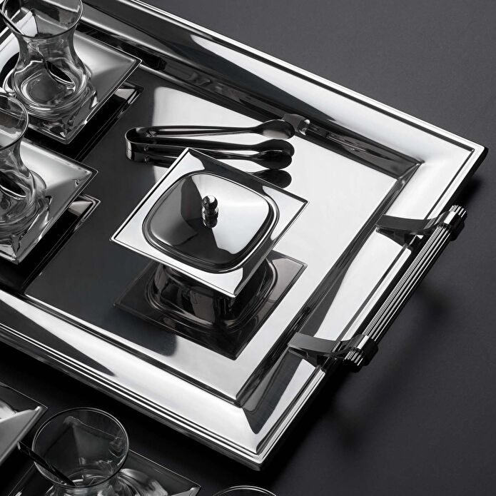 Jumbo Arezzo 40 Parça Çelik Çay Seti