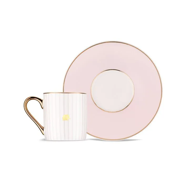 Jumbo Navy 2'li Kahve Fincan Takımı Pink