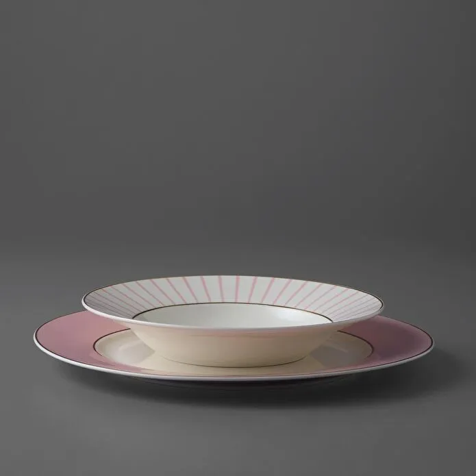 Jumbo Navy 24 Parça 6 Kişilik Yemek Takımı Pink