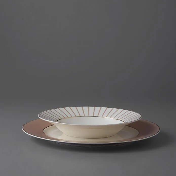 Jumbo Navy 24 Parça 6 Kişilik Yemek Takımı Beıge