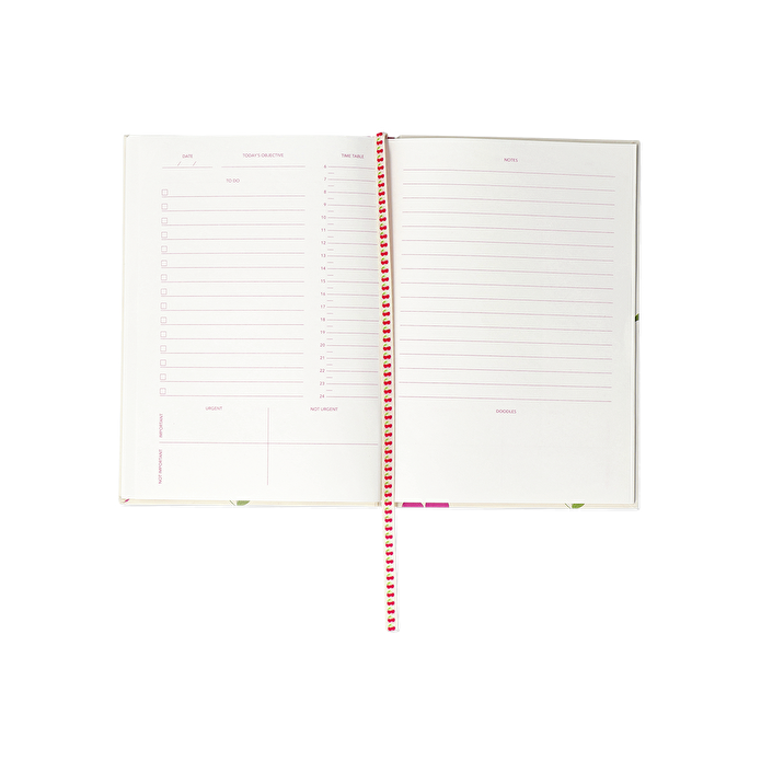 Flying Tiger Copenhagen Kiraz Desenli Pembe Planlayıcı