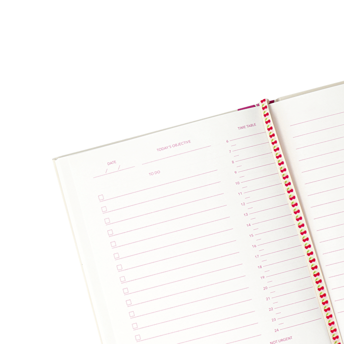 Flying Tiger Copenhagen Kiraz Desenli Pembe Planlayıcı