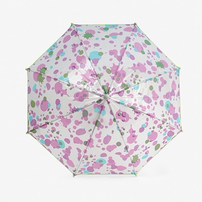 Flying Tiger Copenhagen Puantiye Desenli Şeffaf Çocuk Şemsiyesi