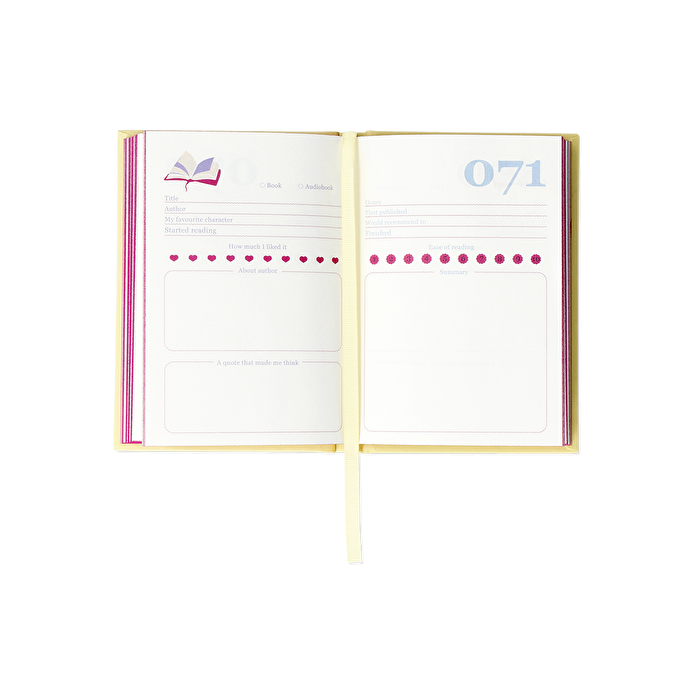 Flying Tiger Copenhagen Sarı 100 Kitap Okuma Günlüğü A6