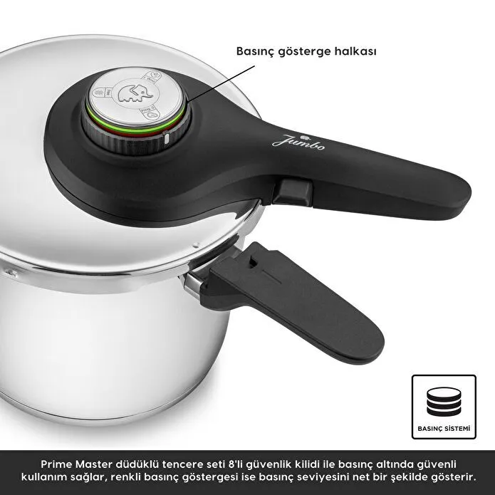 Jumbo Prime Master 6 Litre Düdüklü Tencere