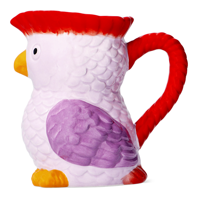 Flying Tiger Copenhagen Pembe Tropik Kuş Şeklinde Seramik Sürahi 500 ml