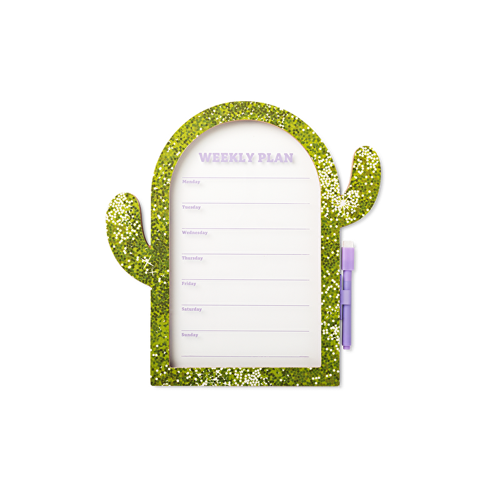 Flying Tiger Copenhagen Kaktüs Şeklinde Çerçeveli Haftalık Planlayıcı