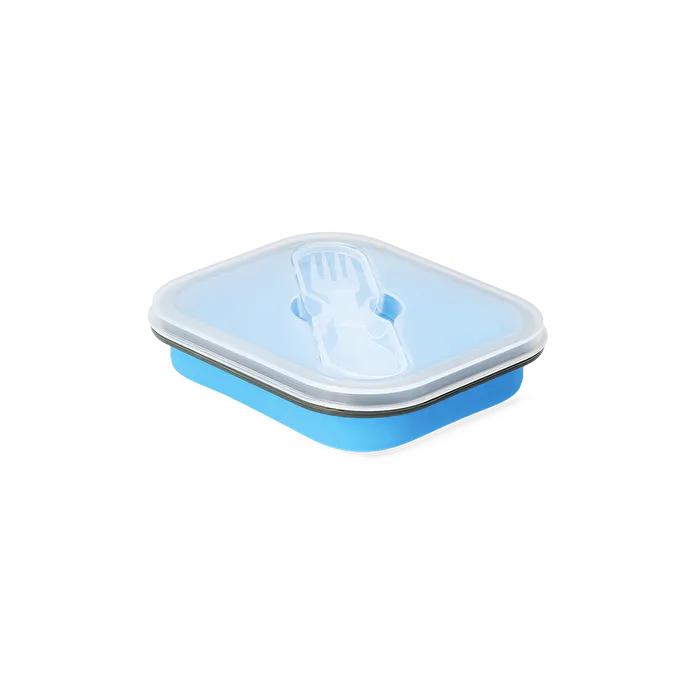 Flying Tiger Copenhagen Mavi Katlanabilir Silikon Beslenme Kabı
