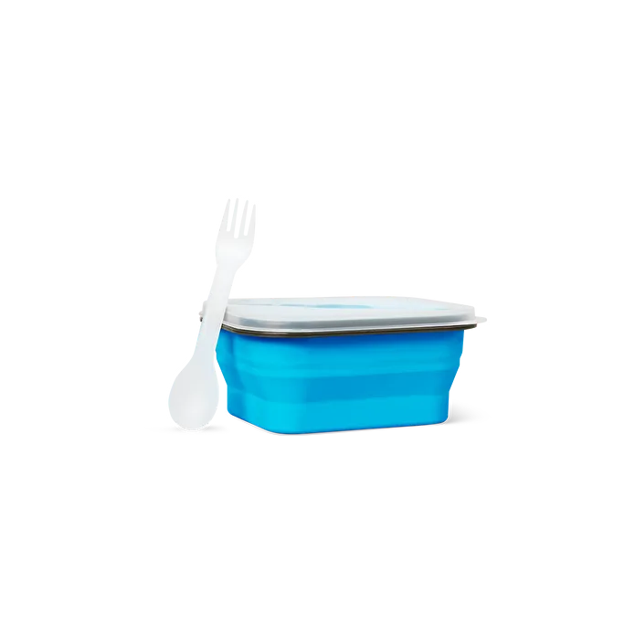 Flying Tiger Copenhagen Mavi Katlanabilir Silikon Beslenme Kabı