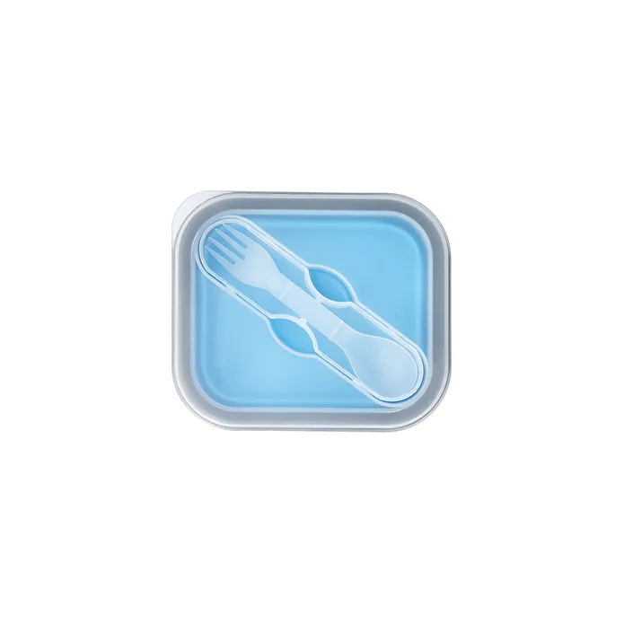 Flying Tiger Copenhagen Mavi Katlanabilir Silikon Beslenme Kabı