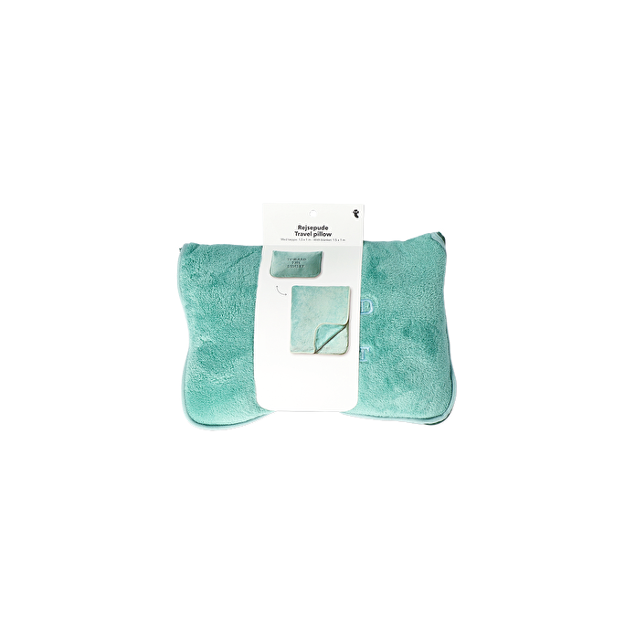 Flying Tiger Copenhagen Mavi Seyahat Yastığı ve Battaniyesi