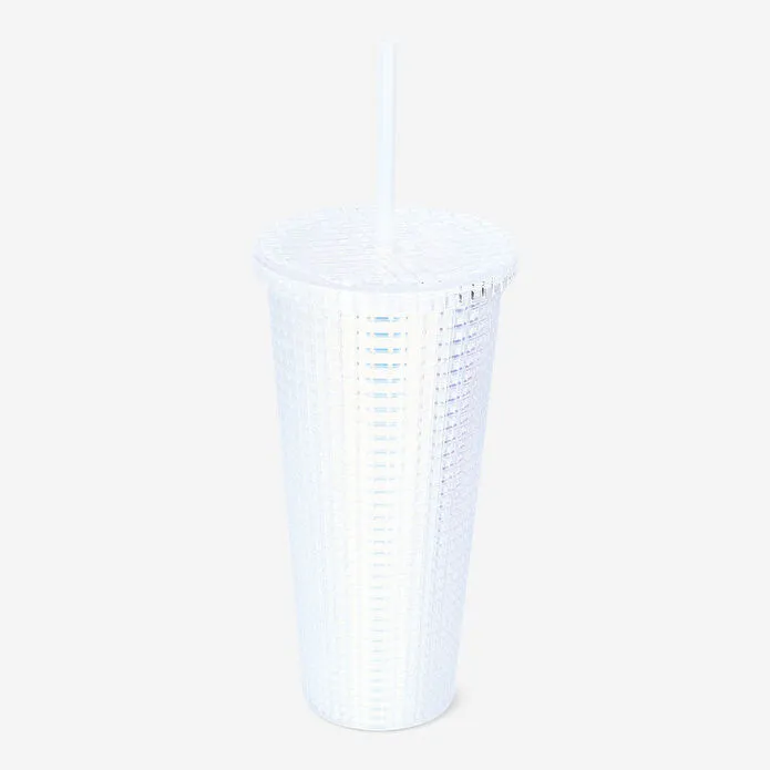 Flying Tiger Copenhagen Beyaz Pipetli Plastik Bardak