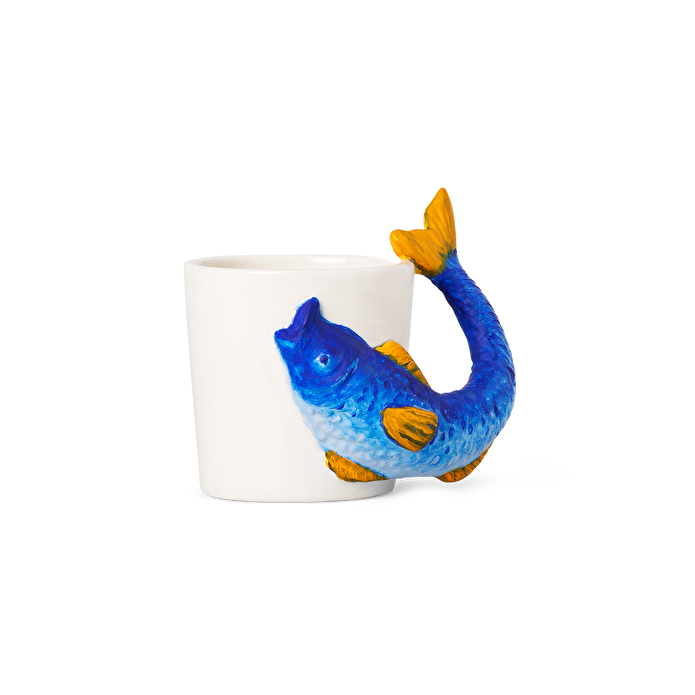 Flying Tiger Copenhagen Kendin Yap Balık Şeklinde Seramik Kupa Boyama Seti