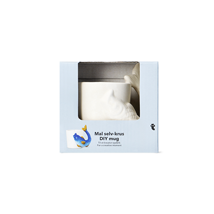 Flying Tiger Copenhagen Kendin Yap Balık Şeklinde Seramik Kupa Boyama Seti