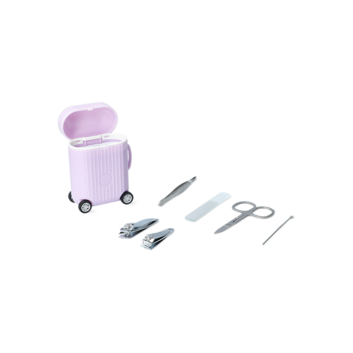 Flying Tiger Copenhagen Pembe Valiz Şeklinde Manikür Seti