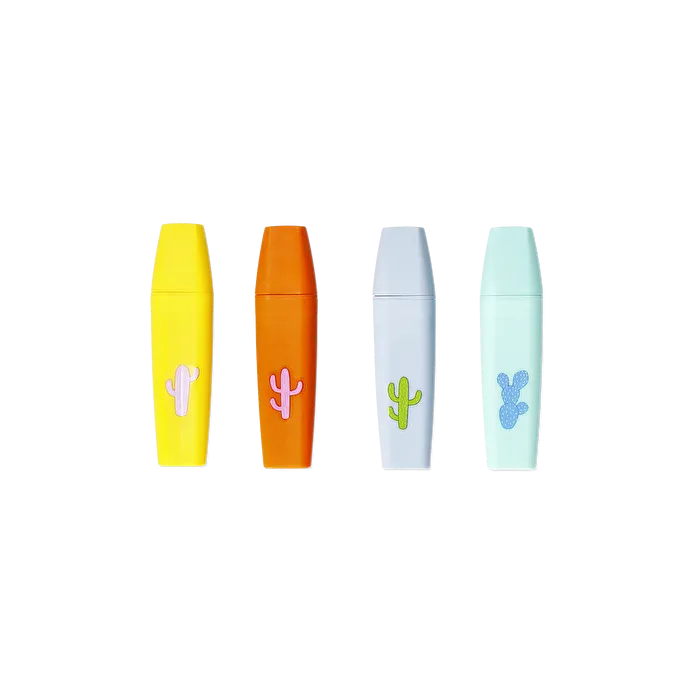 Flying Tiger Copenhagen 4'lü Kaktüs Detaylı Fosforlu Kalem