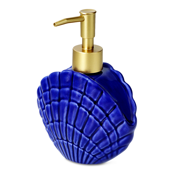 Flying Tiger Copenhagen Mavi Deniz Kabuğu Şeklinde Seramik Sıvı Sabunluk