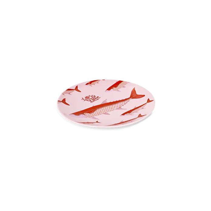 Flying Tiger Copenhagen Pembe Balık Desenli Seramik Tabak