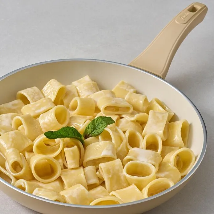 Jumbo Swiss Crystal Dark Cream İndüksiyon Tabanlı Tava 26 cm