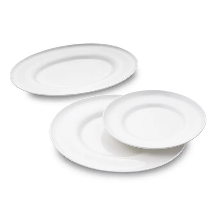 Jumbo Laurel 55 Parça 12 Kişilik Yemek Takımı Beyaz
