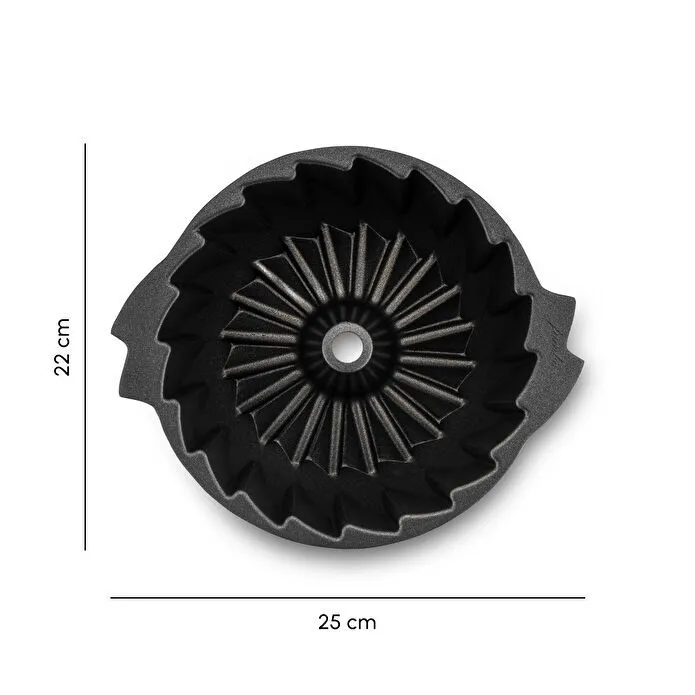 Jumbo Shark Swiss Black Yuvarlak Kek Kalıbı