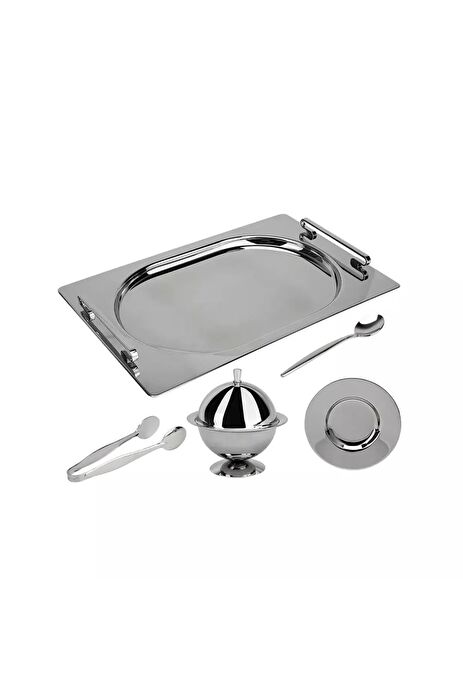Jumbo New 9000 28 Parça Oval Çay Seti Çelik
