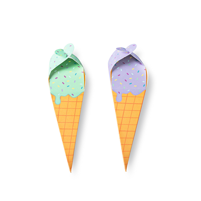 Flying Tiger Copenhagen Dondurma Külahı Şeklinde Atıştırmalık Kutusu