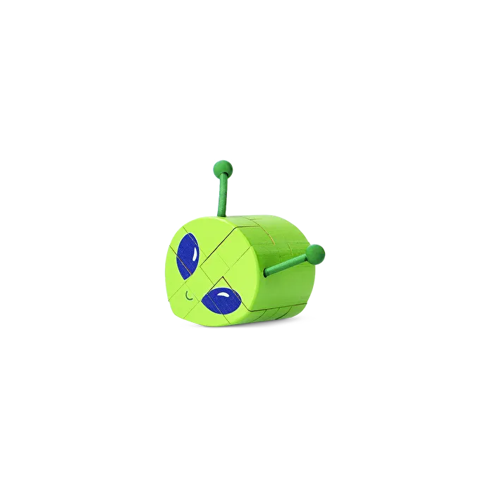 Flying Tiger Copenhagen Yeşil Ahşap Uzaylı Şeklinde 3D Yapboz