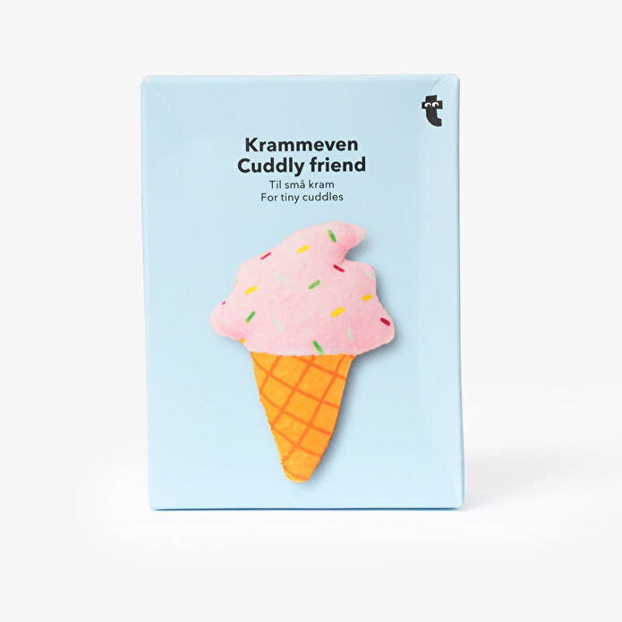 Flying Tiger Copenhagen Beyaz Mini Dondurma Peluş Oyuncak