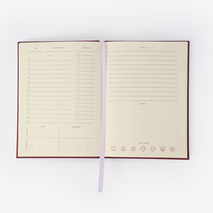 Flying Tiger Copenhagen Bordo Tarihsiz Planlayıcı