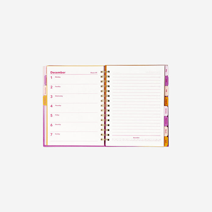 Flying Tiger Copenhagen Pembe 2026 Çalışma Planlayıcı Defter