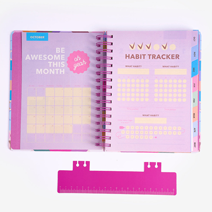 Flying Tiger Copenhagen Çiçek Desenli Ekim 2025-2026 Çalışma Ajandası